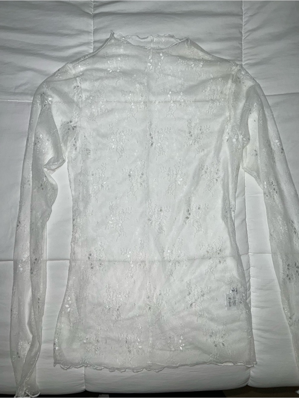 White lace top